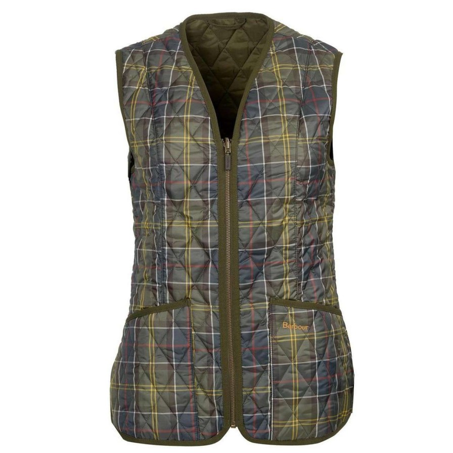 Clothing * | Closeout Sale Barbour Womens Tartan Betty Liner Classic Tartan