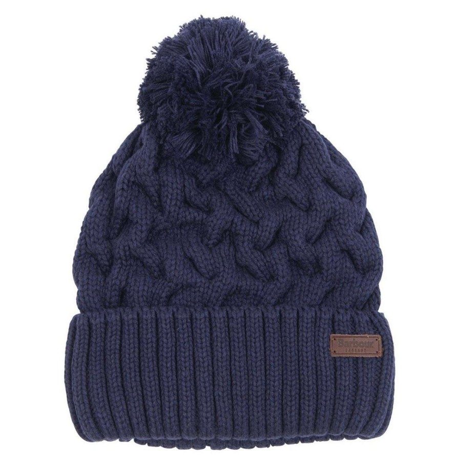 Accessories * | Discount Barbour Mens Gainford Cable Beanie