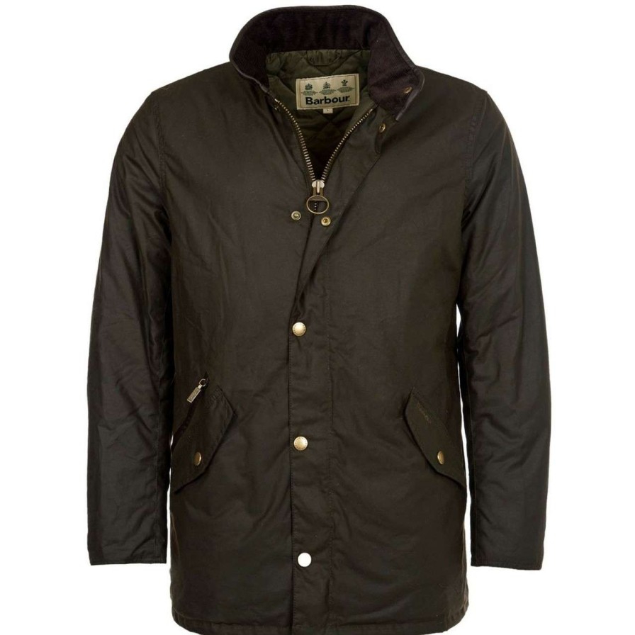 Jackets * | Cheap Barbour Mens Prestbury Wax Jacket