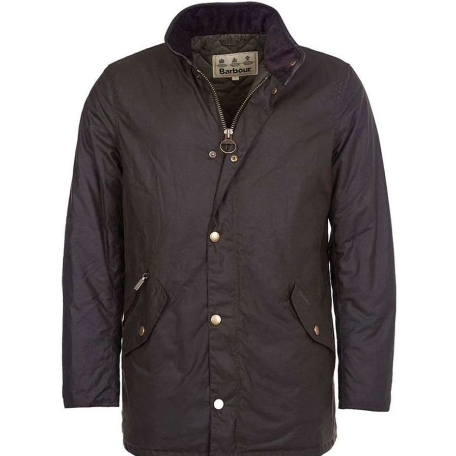 Jackets * | Cheap Barbour Mens Prestbury Wax Jacket