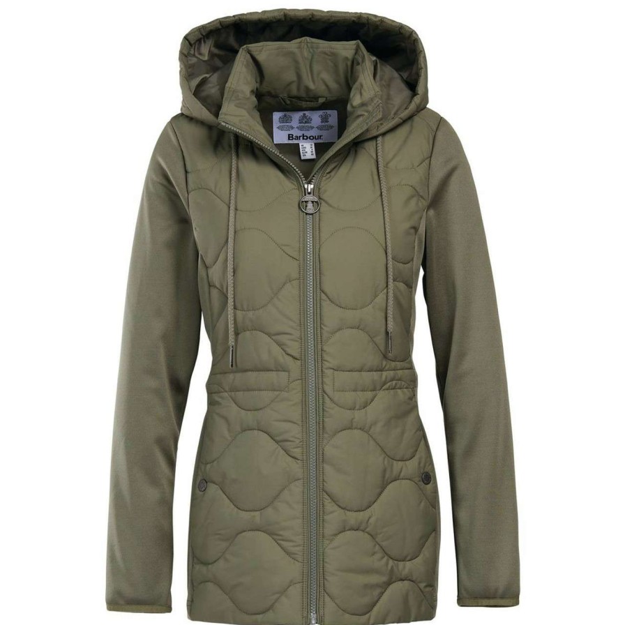 Jackets * | Discount Barbour Womens Willowherb Quilted Sweat