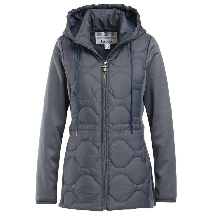 Jackets * | Discount Barbour Womens Willowherb Quilted Sweat