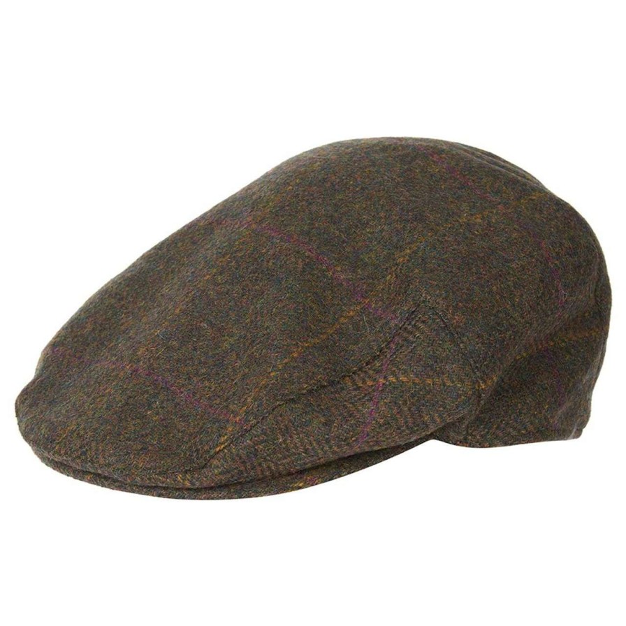 Accessories * | Online Store Barbour Unisex Crieff Flat Cap