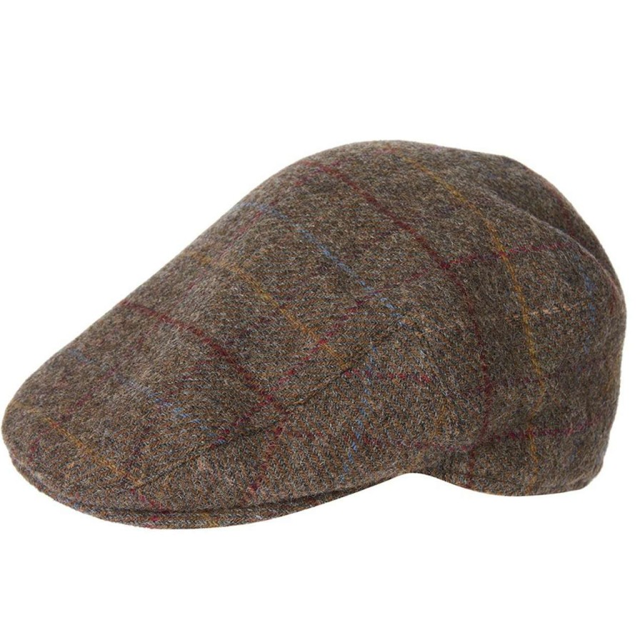 Accessories * | Online Store Barbour Unisex Crieff Flat Cap