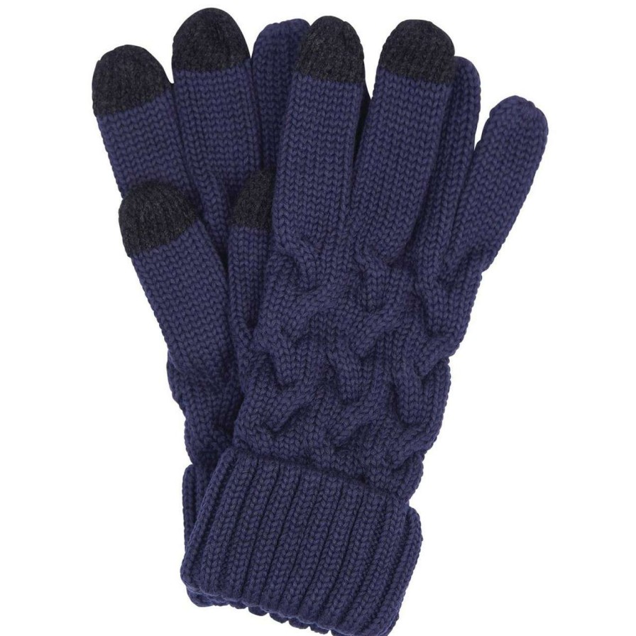 Accessories * | Best Price Barbour Mens Gainford Cable Gloves