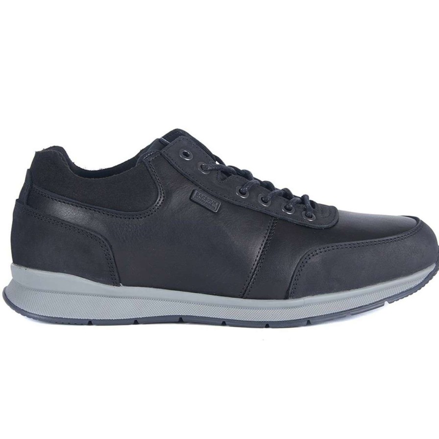 Footwear * | Discount Barbour International Mens Chain Shoes Black