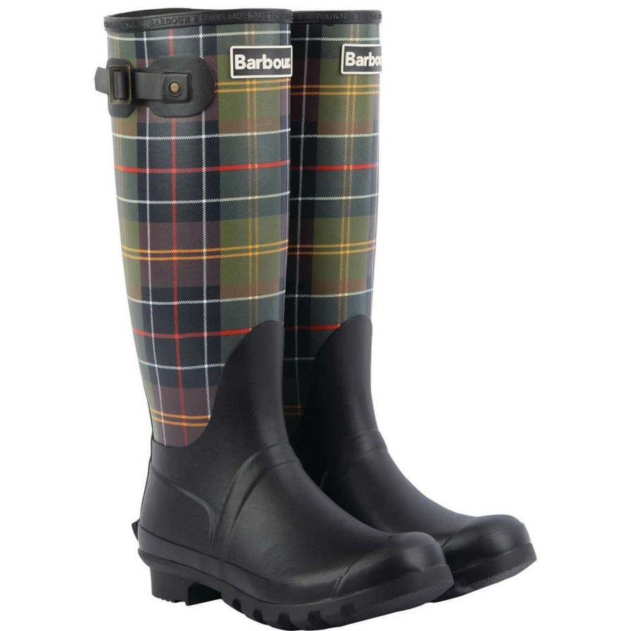 Footwear * | Best-Selling Barbour Womens Tartan Bede Wellingtons