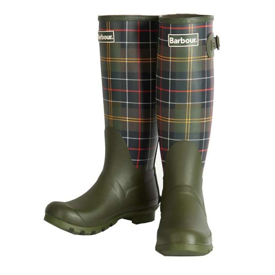 Footwear * | Best-Selling Barbour Womens Tartan Bede Wellingtons