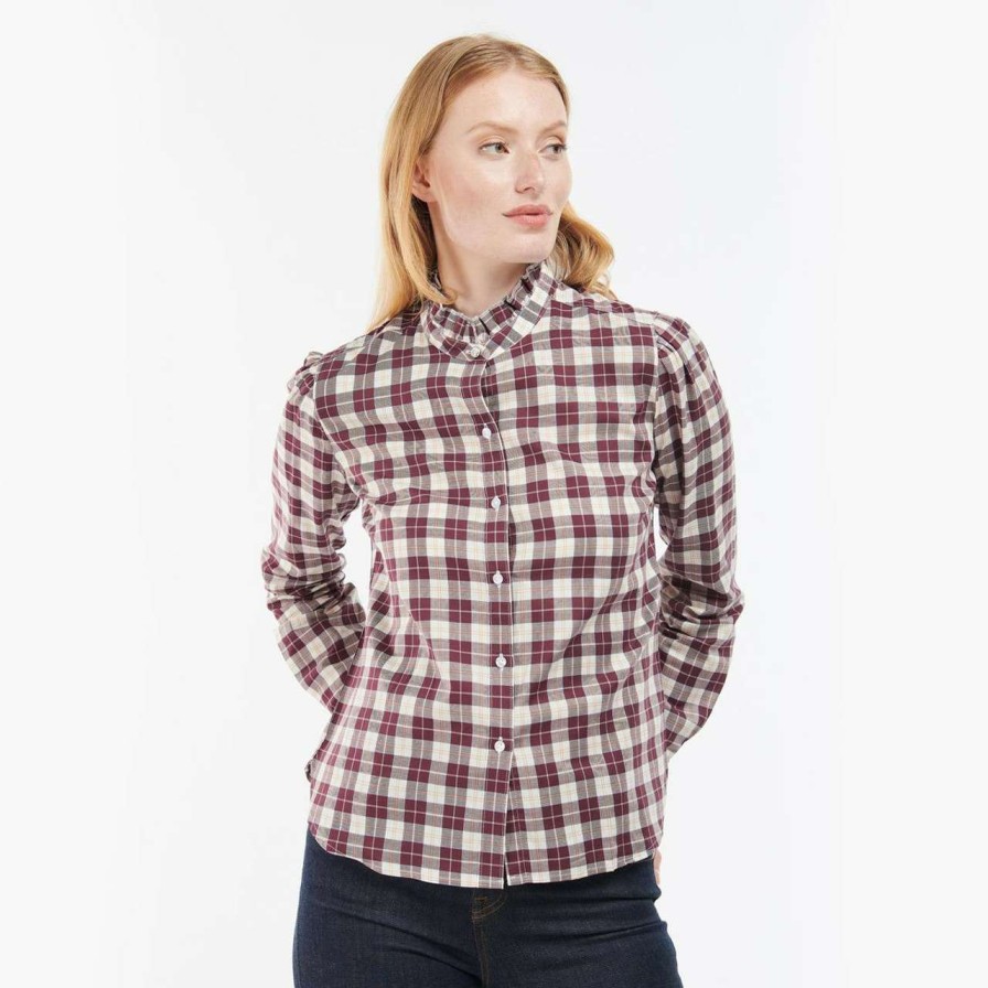 Clothing * | Discount Barbour Womens Daffodil Shirt Windsor Check