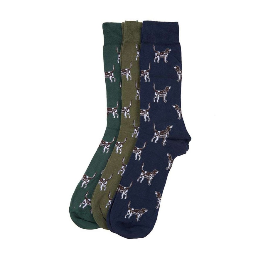 Accessories * | Best Quality Barbour Mens Pointer Socks Gift Set