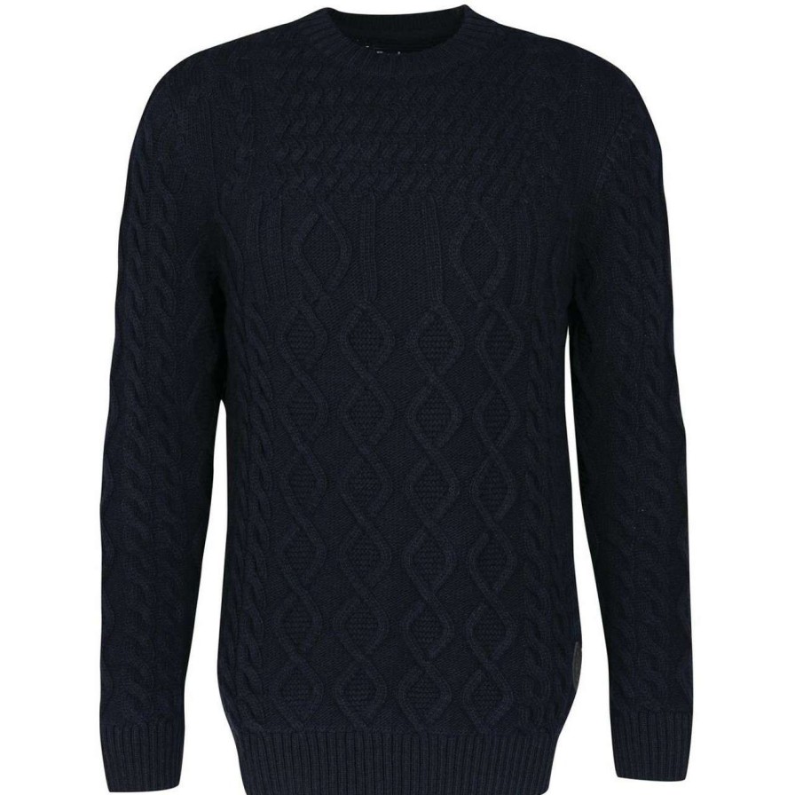 Clothing * | Closeout Sale Barbour Mens Windage Cable Crew Jumper