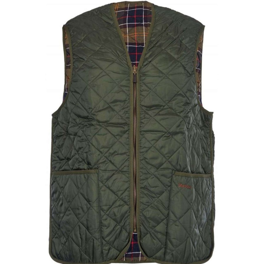 Clothing * | Discount Barbour Mens Quilted Waistcoat Zip-In Liner