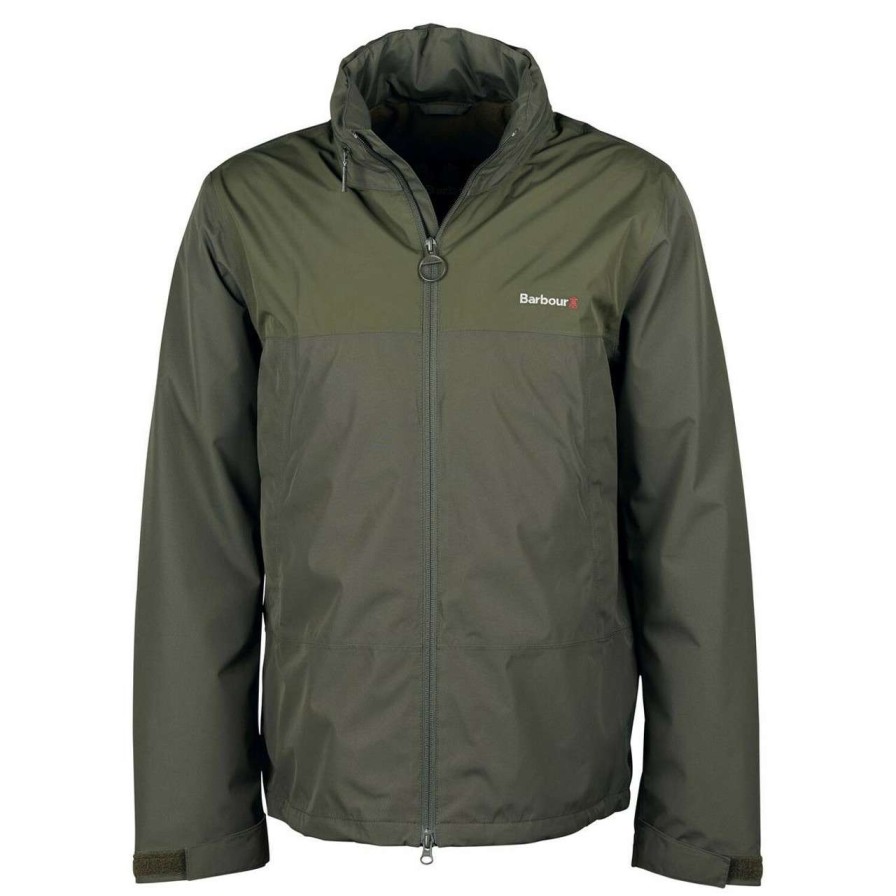 Jackets * | Discount Store Barbour Mens Trek Jacket Olive