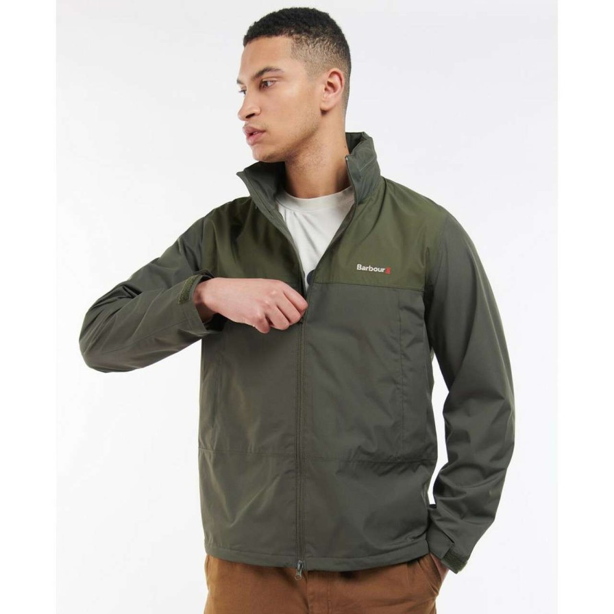 Jackets * | Discount Store Barbour Mens Trek Jacket Olive