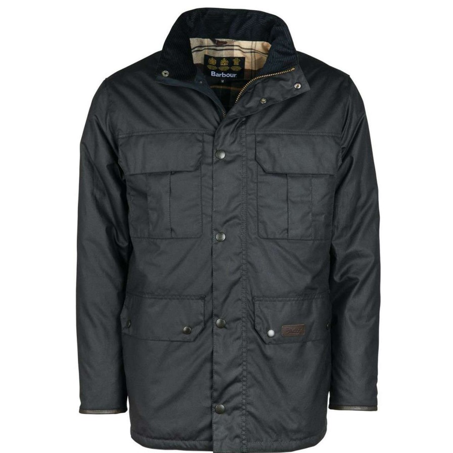 Jackets * | Best-Selling Barbour Mens Malcolm Wax Jacket