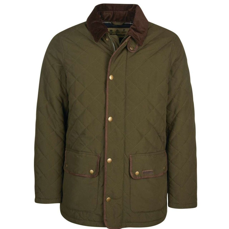 Jackets * | Discount Online Barbour Mens Burton Quilted Jacket