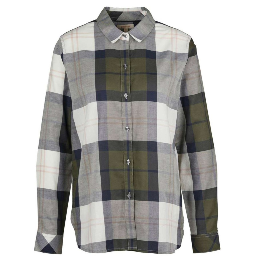 Clothing * | Discount Online Barbour Womens Moorland Shirt