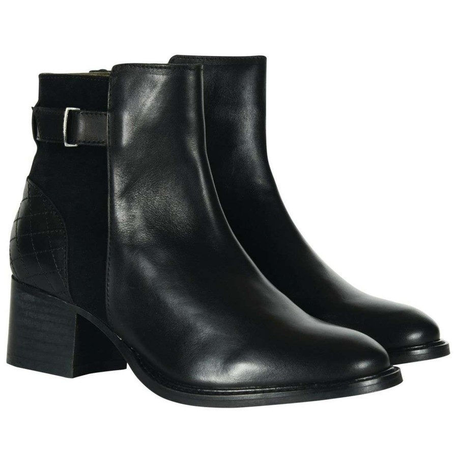 Footwear * | Discount Store Barbour Womens Janice Boots Black