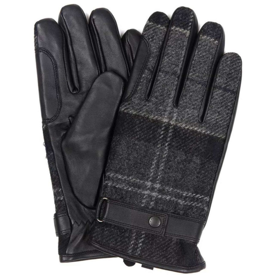 Accessories * | Bestsellers Barbour Mens Newbrough Waterproof Tartan Gloves