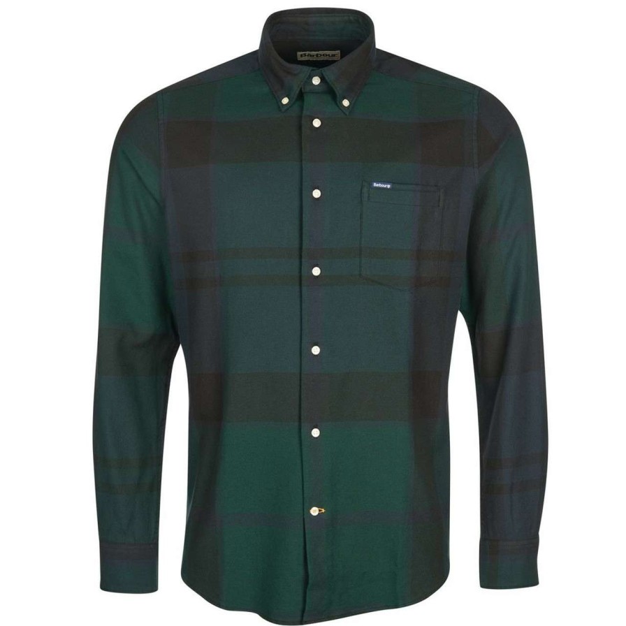 Clothing * | Closeout Sale Barbour Mens Dunoon Tailored Shirt