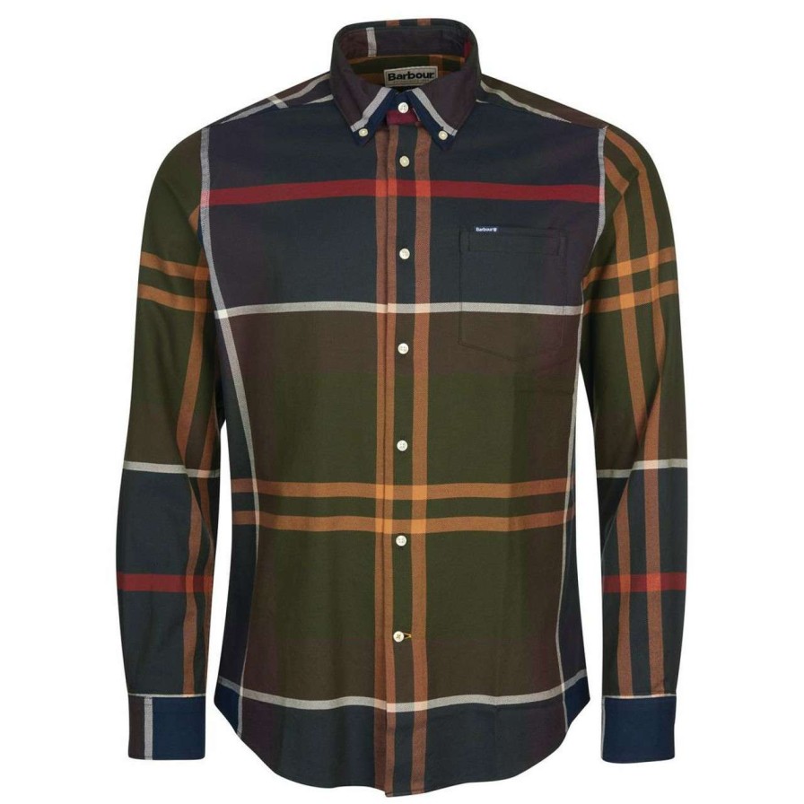 Clothing * | Closeout Sale Barbour Mens Dunoon Tailored Shirt