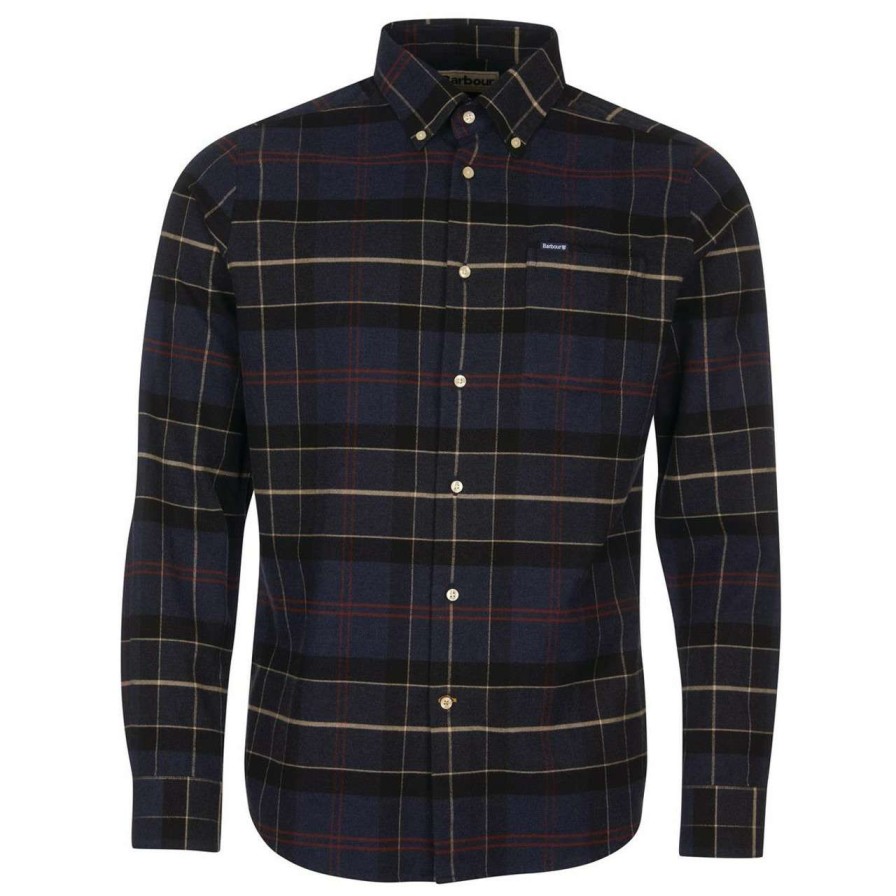 Clothing * | Online Sales Barbour Mens Lutsleigh Tailored Shirt