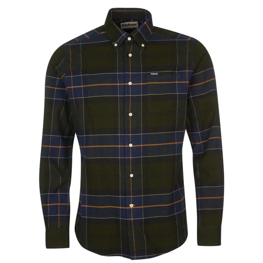 Clothing * | Online Sales Barbour Mens Lutsleigh Tailored Shirt