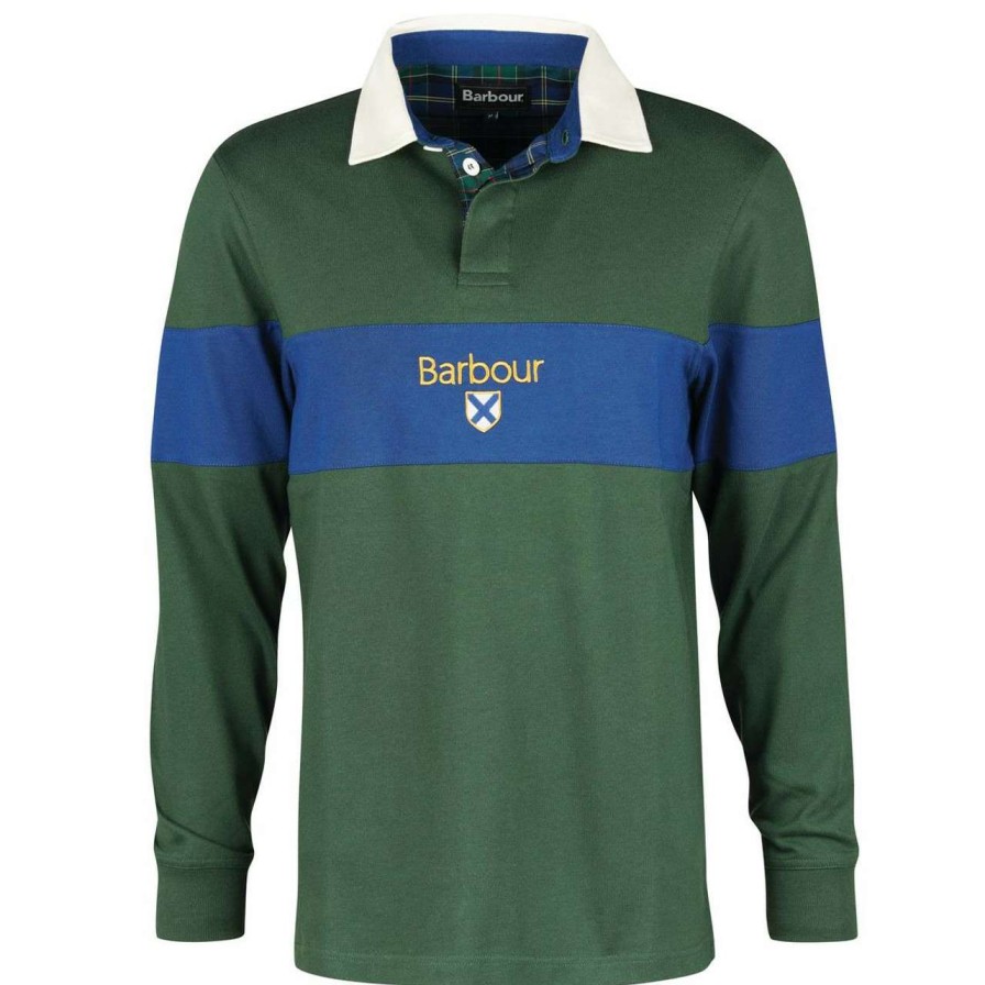 Clothing * | Cheap Barbour Mens Churchill Rugby Top