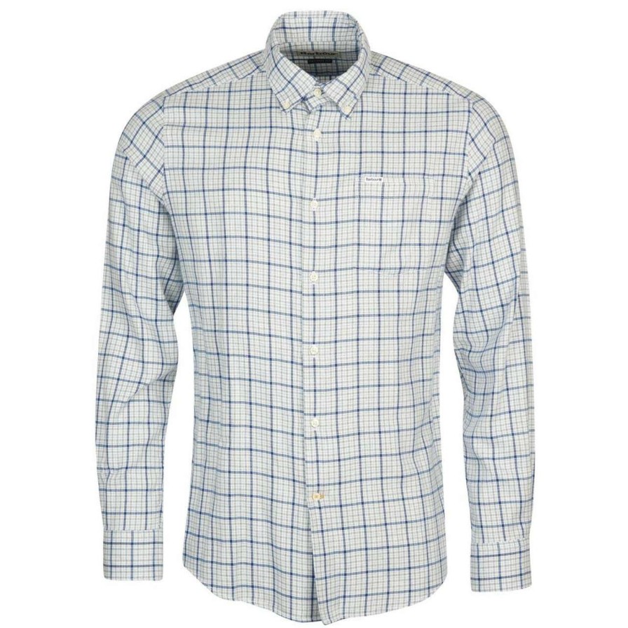 Clothing * | Bestsellers Barbour Sherwood Eco Tailored Shirt White