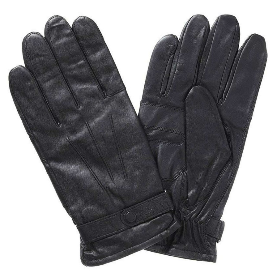 Accessories * | Cheap Barbour Mens Burnished Leather Gloves