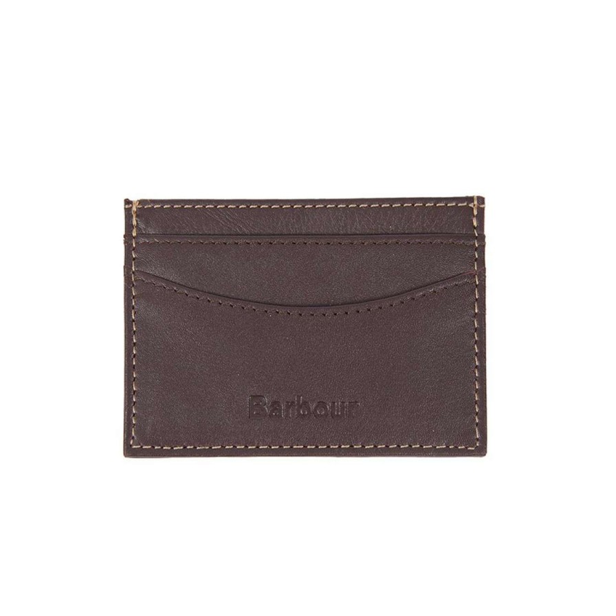 Accessories * | Closeout Sale Barbour Mens Elvington Leather Card Holder