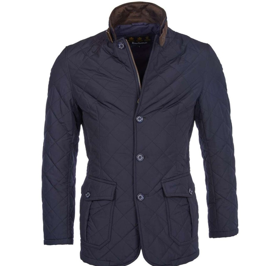 Jackets * | Lower Prices Barbour Mens Quilted Lutz Jacket