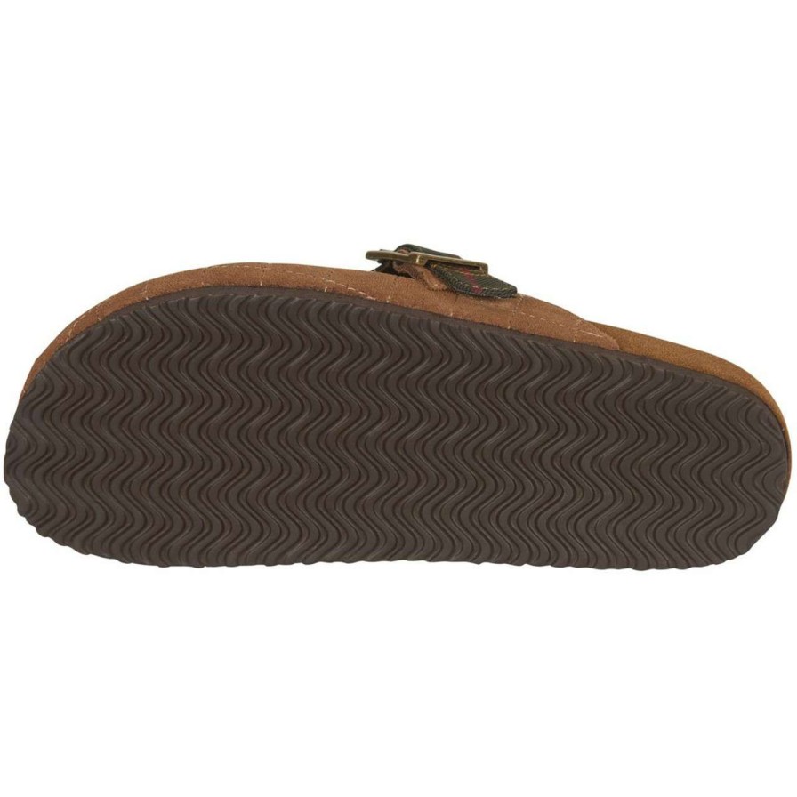 Footwear * | Closeout Sale Barbour Womens Ainsley Slippers Tan Suede