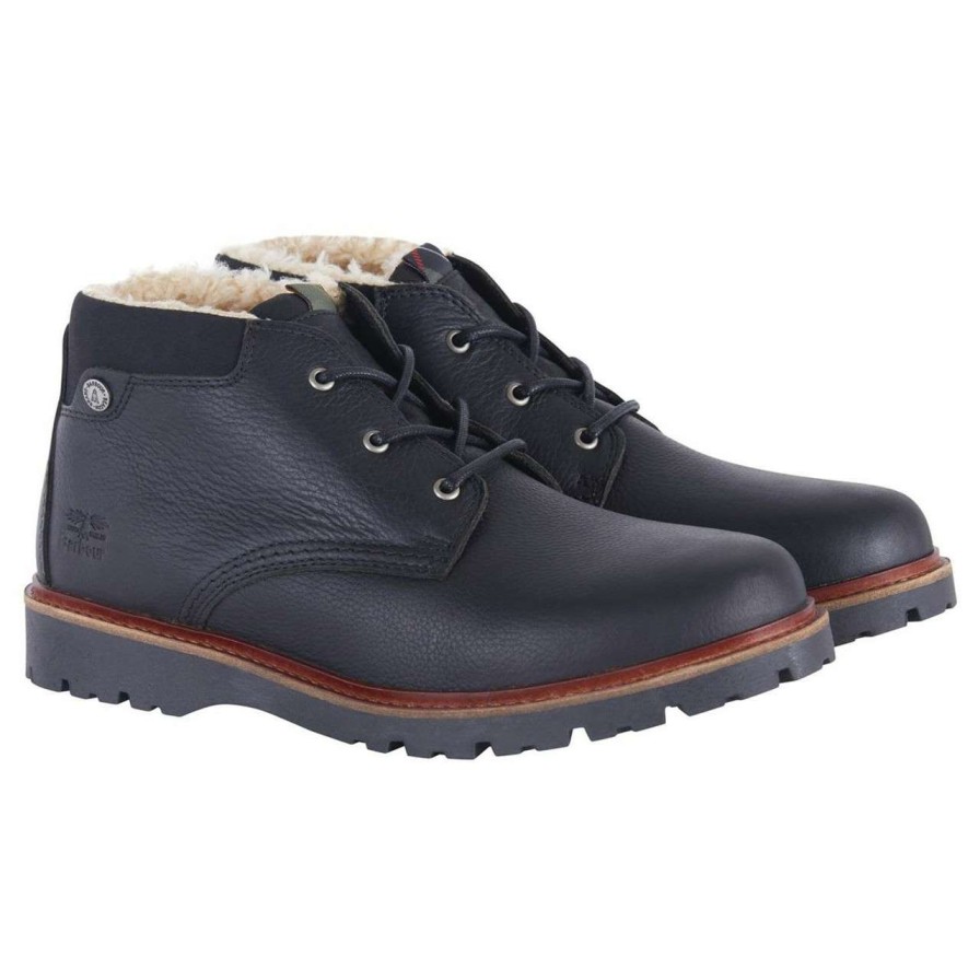 Footwear * | Bestsellers Barbour Mens Alder Boots Black