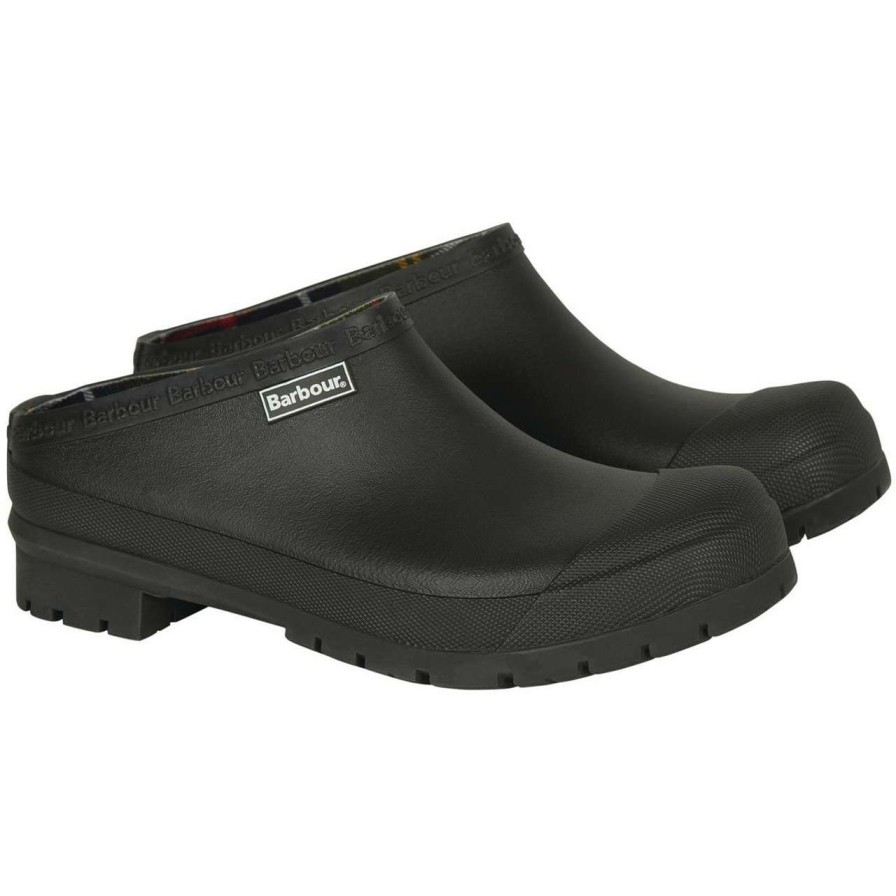 Footwear * | Online Store Barbour Womens Quinn Rubber Mule