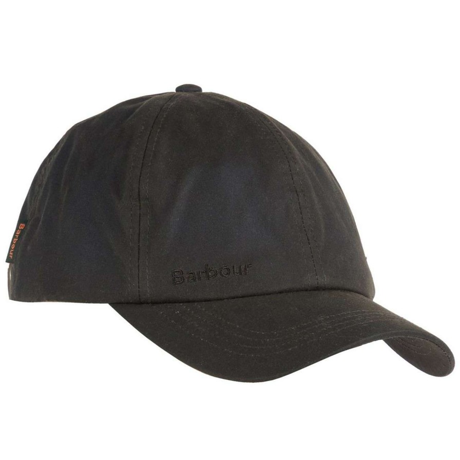 Accessories * | Online Sales Barbour Mens Wax Sports Cap