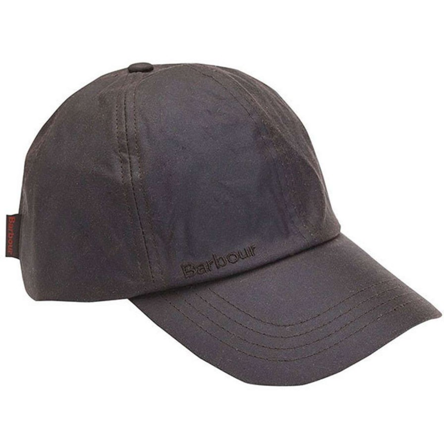 Accessories * | Online Sales Barbour Mens Wax Sports Cap