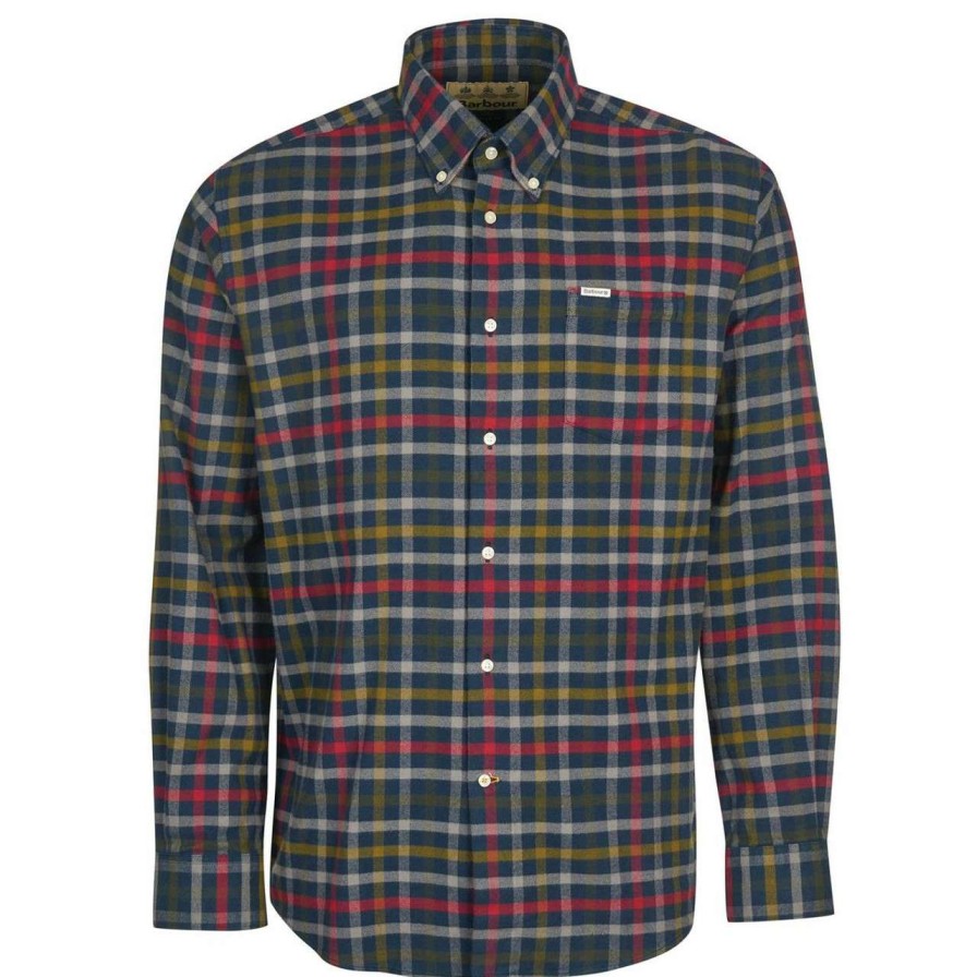 Clothing * | Discount Store Barbour Mens Hadlo Regular Fit Shirt