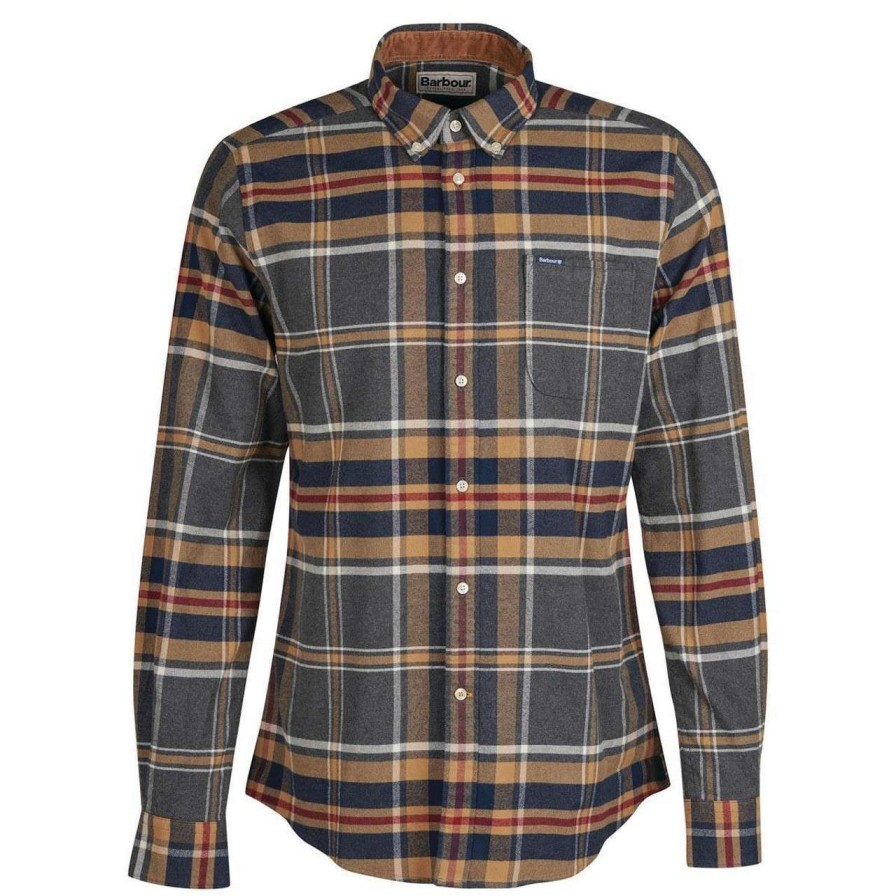 Clothing * | Discount Barbour Mens Ronan Tailored Check Shirt