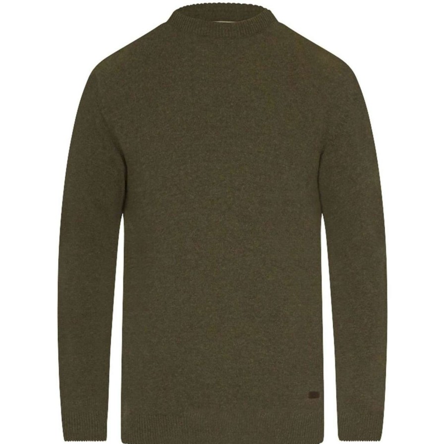 Clothing * | Closeout Sale Barbour Mens Nelson Essential Crew Neck Jumper