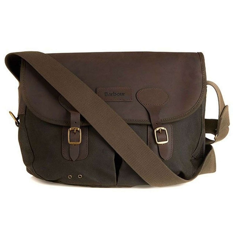 Accessories * | Discount Barbour Unisex Wax Leather Tarras Bag