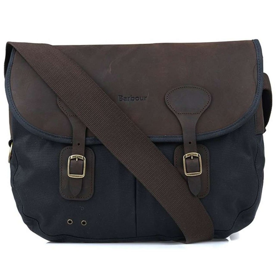 Accessories * | Discount Barbour Unisex Wax Leather Tarras Bag