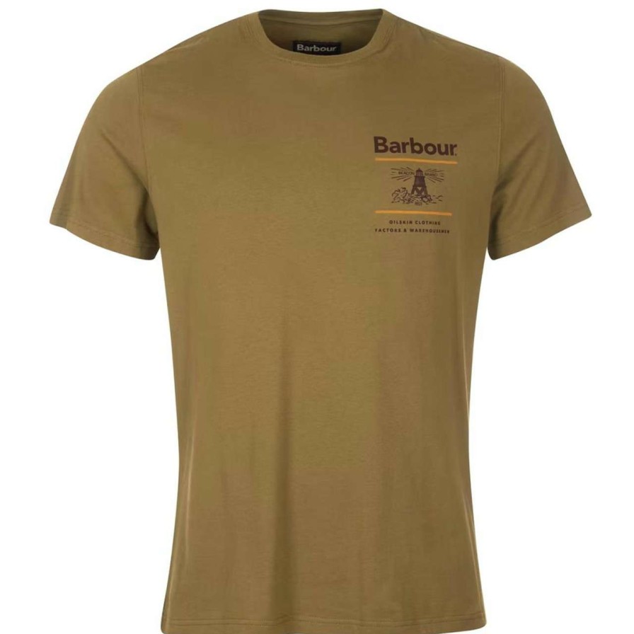 Clothing * | Discount Online Barbour Mens Essential Reed Tee