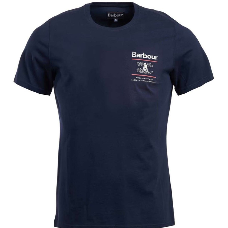 Clothing * | Discount Online Barbour Mens Essential Reed Tee