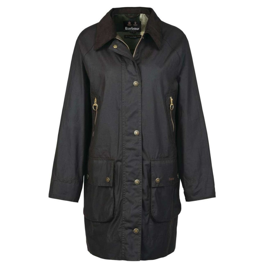 Jackets * | Online Sales Barbour Womens Lyness Wax Jacket