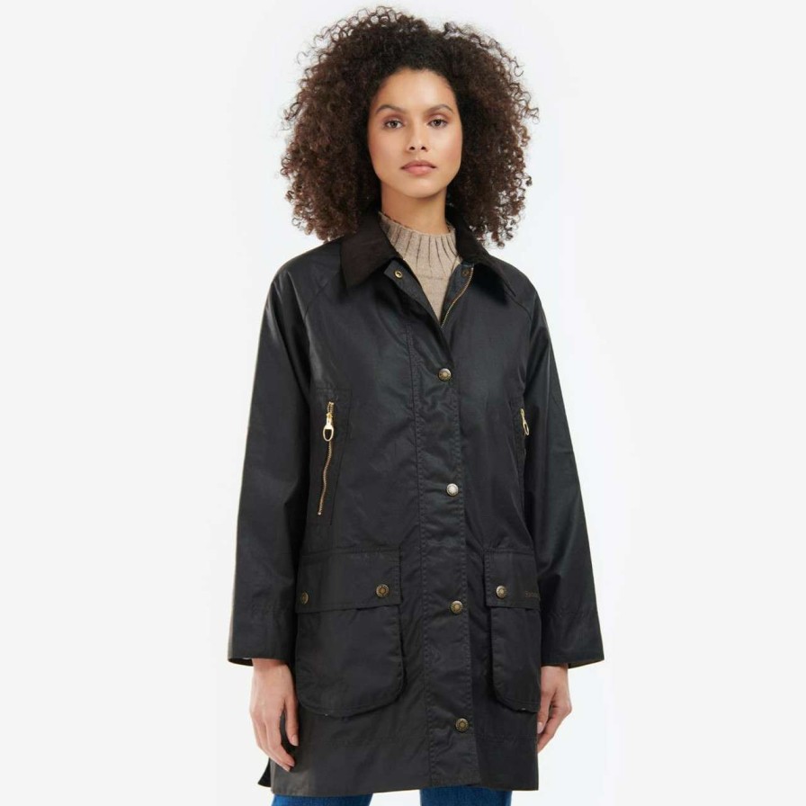 Jackets * | Online Sales Barbour Womens Lyness Wax Jacket