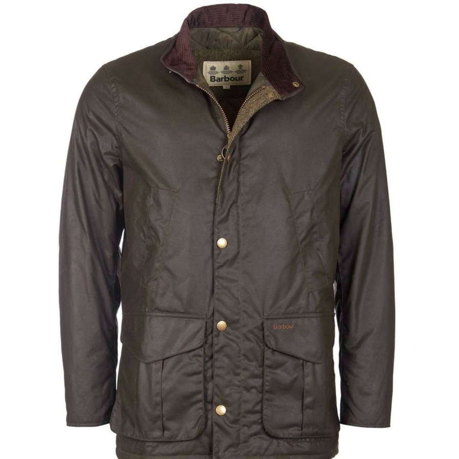 Jackets * | Best-Selling Barbour Mens Hereford Wax Jacket