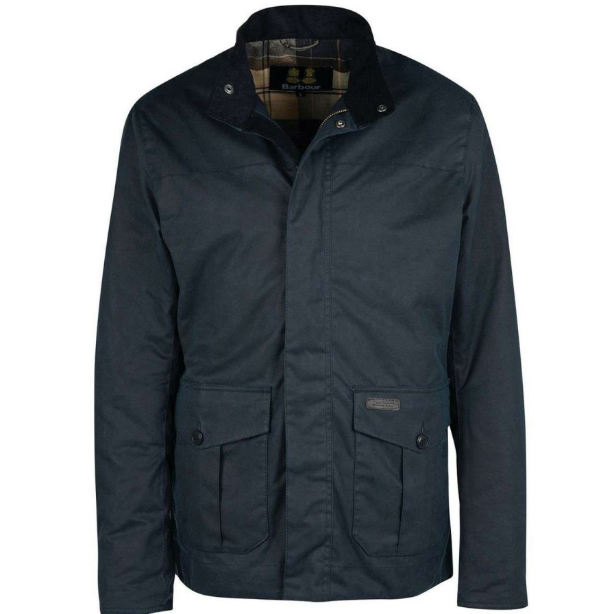 Jackets * | Closeout Sale Barbour Mens Sheldon Wax Jacket