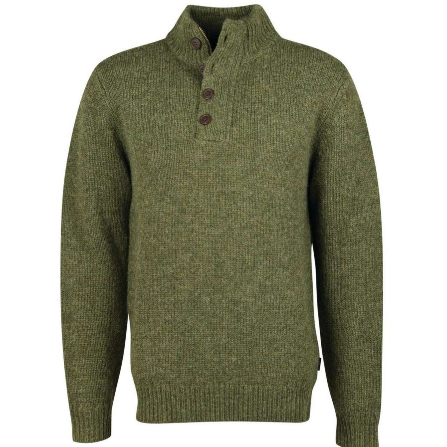 Clothing * | Bestsellers Barbour Mens Calder Half Zip Jumper