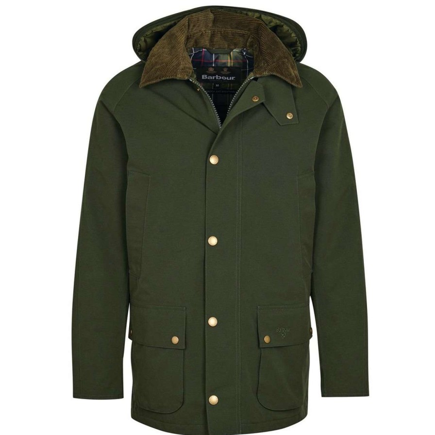 Jackets * | Shop Barbour Mens Winter Ashby Jacket Sage